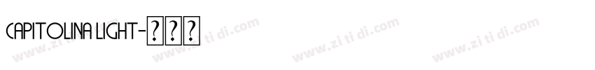 Capitolina Light字体转换